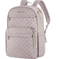 KROSER Laptop Backpack for Women 15.6 Inch Stylish Daypack with USB Charging Port, Water-repellent Nylon Backpack for Travel/Business, Dusty Pink - color: Dusty Pink