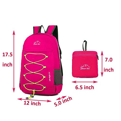 Outdoor Water Resistant Hiking Backpack - color: Fuchsia