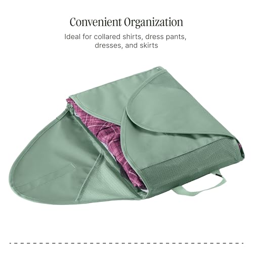Eagle Creek Pack-It Reveal Garment Folder - Compression Wings - Maximize Luggage Space - Convenient Top Handle - Quick Drying Material - Medium - Willow Green - color: Green