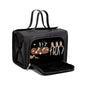 ROYALFAIR Roll Up Makeup Bag, Waterproof Toiletry Bag for Women, Hanging Travel Organizer bags with Jewelry Organizer Compartment, Extra Large 4 Clear TSA Approved Pouches Cosmetic Makeup (black) - color: black