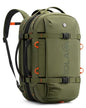 Tolaccea Travel Laptop Backpack for Men Women, 40L-50L Expandable Carry On Backpack with Wet Dry Compartment, TSA Approved Daypack Fits 16 Inch Laptop, Convertible Rucksack Duffel Bag for Work Travel - color: Army Green
