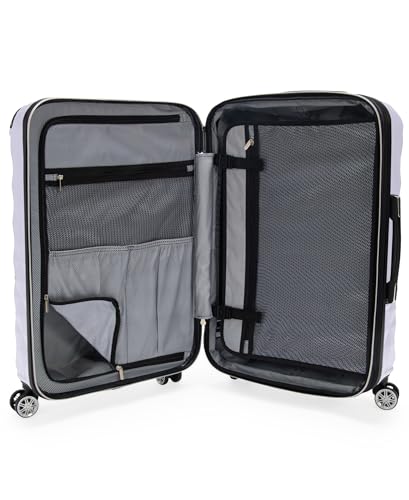 Kenneth Cole REACTION Diamond Tower Collection Lightweight Hardside Expandable 8-Wheel Spinner Travel Luggage, Lavender, 28-Inch Checked - color: Lavender, size: 28-Inch Checked