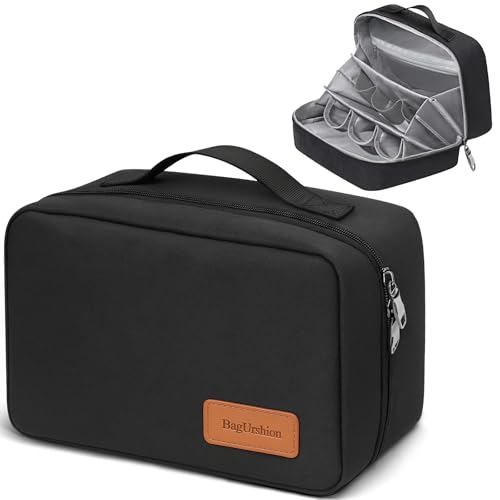 Toiletry Bag for Men,Mens Travel Toiletry Organizer,Men's Travel Essentials,Water Resistant Shaving Bag for Toiletries Accessories -Black - color: Black & Gray