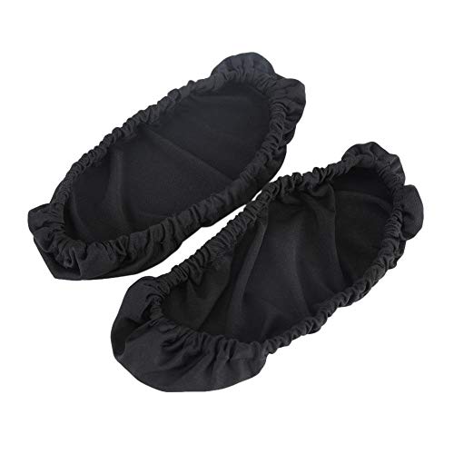 1 Pair Knitted Elastic Fabric Chair Armrest Covers Office Wheelchair Arm Rest Pad Elbows Forearms Pressure Relief slipcover (Black)