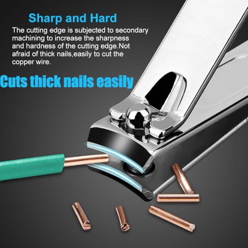 Yougai Nail Clippers Set - 18 Pcs Professional Manicure Pedicure Kit Gifts for Fathers Day Men Women, Stainless Steel Fingernail Toenail Cutters, Nail Care Grooming Tools with Leather Travel Case - color: Black
