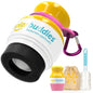 Solar Buddies Grab & Go Travel Bundle - Single Pink - Empty Refillable Applicator with Carabiner Clip & Brush - Roll-On Sponge for Lotion & Cream - 3.4oz (No Sunscreen Included) - color: Pink Single