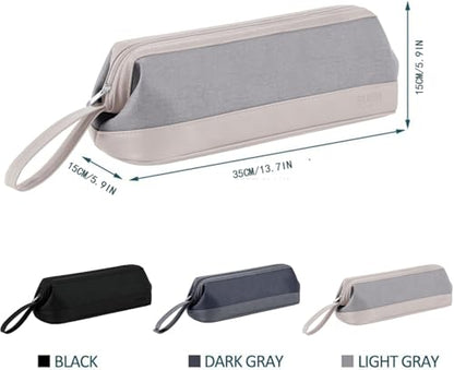 2026 Latest Shark Flex Style Travel Case for Dyson Airwrap Hair Dryer Brush Revlon Hair Tools Travel Bag Carrying Case Flat Curling Iron Organizer (Light Gray) - color: Light Gray