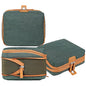 Nordace Travel Packing Organizers Set for Men and Women - 2x Packing Cubes & 1x Wash Pouch - Durable & Water Resistant (Green) - color: Green