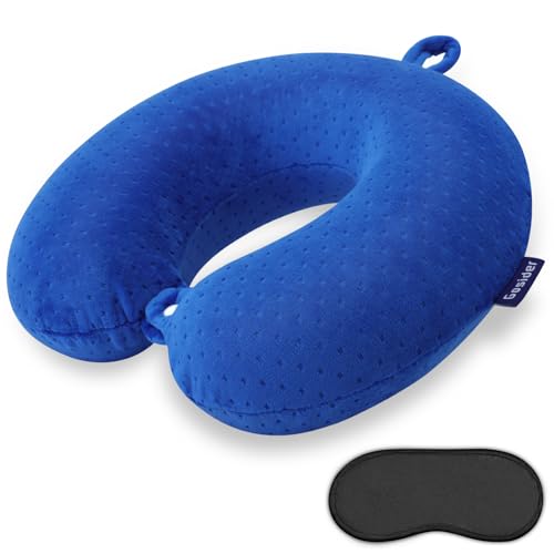 Neck Pillow for Travel Pillow Memory Foam U Shape Comfortable Travel Neck Pillow Head Neck Support Airplane Pillow for Traveling, Car, Home, Office, Travel Neck Flight Pillow - color: Royal Blue