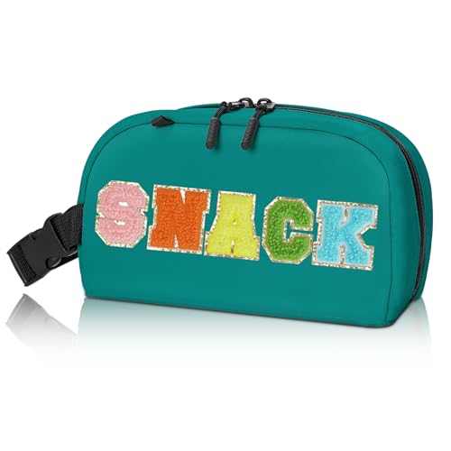 Cerbonny Mini Cooler Bag, Freezable Lunch Bag & Snack Bag, Insulated Bag for Travel/Work/School, Small Cooler Lunch Box with Detachable Gel Packs - color: Blue Green - Snack
