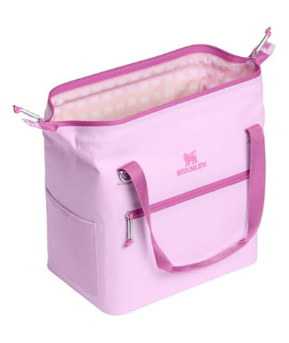 Stanley All Day Julienne Soft Cooler Bag and Lunch Box | Insulated Travel Bag with Zipper | BPA-Free - color: Soft Orchid, style: Midi