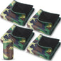 Preboun 4 Pack Large Waterproof Stadium Blankets Thick Warm Fleece Picnic Camping Blankets for Cold Weather Football Games Concerts Beach Outdoor Activities Homeless Donations(Camouflage) - color: Camouflage