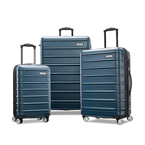 Samsonite Omni 2 Hardside 3 Piece Set - Includes Global Carry-On, Medium, & Large Checked Suitcases - 360° Dual Spinner Wheels - Integrated TSA Lock & Expansion - Amazon Exclusive - Nova Teal - color: Nova Teal, size: 3-Piece Set (Carry on/Medium/Large)