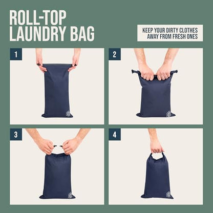 Large Compression Packing Cubes for Travel-Packing Cube Luggage Organizers 7 Piece Set for Checked Luggage-Ultralight, Expandable/Compression Bags by TRIPPED Travel Gear (Navy/White) - color: Navy/White