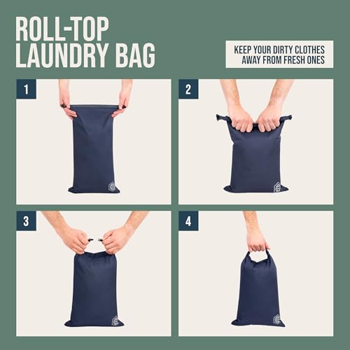 Large Compression Packing Cubes for Travel-Packing Cube Luggage Organizers 7 Piece Set for Checked Luggage-Ultralight, Expandable/Compression Bags by TRIPPED Travel Gear (Navy/White) - color: Navy/White