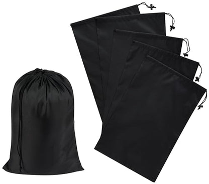 PALTERWEAR Drawstring Bag with Toggle - Nylon Cinch and Ditty Sturdy Organization Pouch Six-Pack (Red, 10 x 15 Inch, Set of 6) - color: Black, size: 10 x 15 Inch