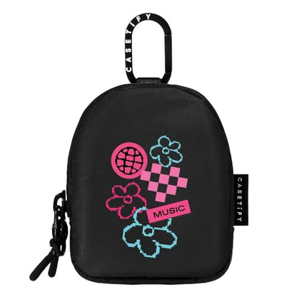CASETiFY Earbuds Pouch - See You TMR - Black - color: See You Tmr