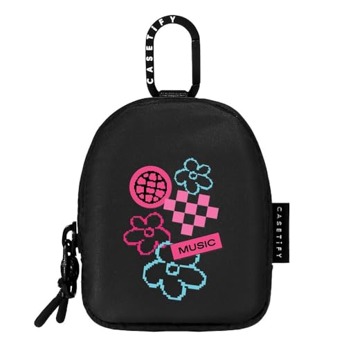 CASETiFY Earbuds Pouch - See You TMR - Black - color: See You Tmr