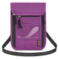 Neck Wallet Lightweight RFID Blocking Waterproof Travel Pouch Passport Wallets for Women Men - color: B-Purple