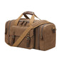 Waxed Canvas Duffel Bag 50L, Coffee | Waterproof, Travel, Overnight, Weekender - color: Coffee