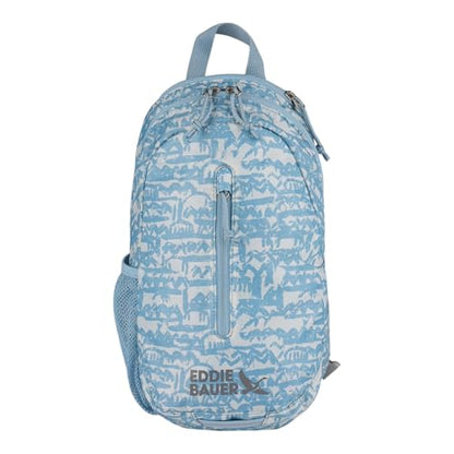 Eddie Bauer Stowaway Packable Sling Bag | Travel | Outdoor | Lightweight | Compact | Ripstop Nylon, Blue Fog-10L - color: Blue Fog
