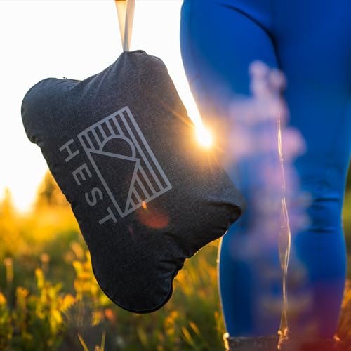 HEST Camp Pillow (Small) - Temperature Resilient Memory Foam - Essential for Camping, Backpacking, and Outdoor Adventures - Compact Packable Travel Pillow - 10" L x 15" W - style: Camp Pillow - Small