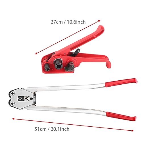 Dioche Reliable Manual Strap Tensioner and Sealer Tool Set for PETPP Plastic Strapping - Compact and Efficient Packing Solution