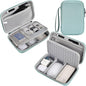 Hard Travel Electronic Organizer Case for MacBook Power Adapter Chargers Cables Power Bank Apple Magic Mouse Apple Pencil USB Flash Disk SD Card Hard Drive Shockproof Accessories Carrying Bag, Green - color: Green