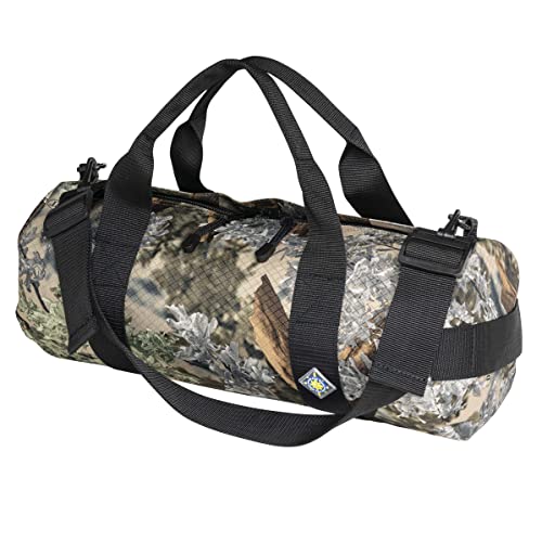 14L Compact Duffel Bag, Heavy-Duty Gear Bag, 1050D Tuff Cloth, Diamond Ripstop, Reinforced Stitching - Camo (08" x 18") - color: Desert Shadow, size: 08" x 18" (14 Liters)