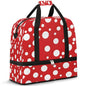 Travel Duffel Bag Round Dots Print Weekender Bag with Shoe Compartment Foldable Overnight Bags for Travel Sports Lightweight Gym Bags for Men Women - color: Round Dots Print