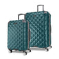 Kenneth Cole REACTION Diamond Tower Collection Lightweight Hardside Expandable 8-Wheel Spinner Travel Luggage, Deep Teal, 2-Piece Set (20" & 28") - color: Deep Teal, size: 2-Piece Set (20" & 28")