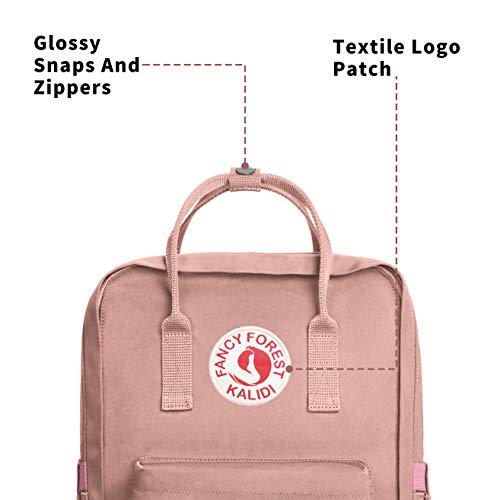 KALIDI Casual Laptop Backpack 15 Inches Classic Camping Rucksack Travel Outdoor Square Daypack College Hiking Gym Bag, Pink - color: Pink
