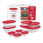 Rubbermaid EasyStore Large Containers, 18-Piece Set, Food Storage Containers with Lids - size: 18-Piece