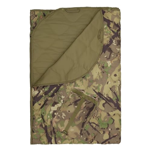 Poncho Liner Military Insulation Blanket Camo with Compression Carry Bag for Outdoors Hiking Jungle Hunting Gear - color: Spretta.c Mt Camo (Upgrade Package), size: 1.4Mx2M(4.6x6.6ft)