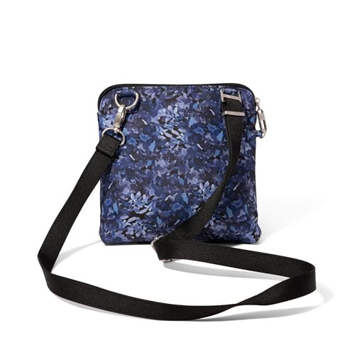 Baggallini Securtex Anti-Theft Crossbody - color: Indigo Petal