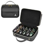 Travel Sunglasses Organizer Case with Adjustable Dividers for 6 Pairs-Portable Eyeglasses Storage Box for Men & Women
