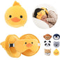 ecoZen Lifestyle Travel Neck Pillow with Eye Mask - Kids Travel Pillow for Sleeping - Toddler Travel Essential and Travel Accessories, Road Trip and Airplane Travel Essentials - color: Duck