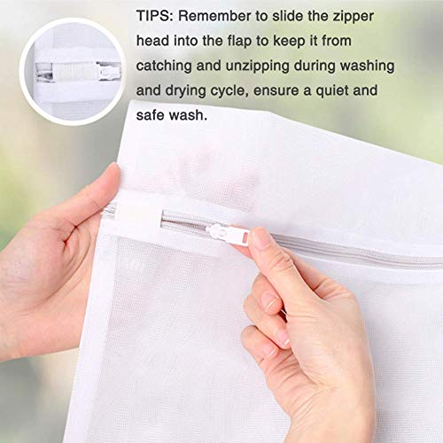 Runtoo 2 Pack 36 x 36 inches Extra Large Laundry Bag Delicates Wash Bags Camp Travel Heavy Duty Zipper Big Net Sweater Curtain Bedding Robes Blanket Jumbo Toys Organizer - size: 2 PACK