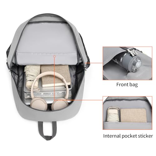 35L Lightweight Packable Backpack – Durable Foldable Daypack for Travel, Hiking, and Gym (Grey) - color: 35l-grey