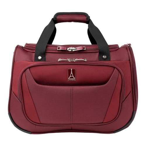 Travelpro Maxlite 5 Softside Lightweight Underseat Carry-On Travel Tote, Overnight Weekender Bag - color: Tote Burgundy