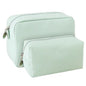2pcs Makeup Bag Travel Toiletry Bag for Women Lightweight Make Up Bag Purse Organizer Pouches Large Cosmetic Bag Small Makeup Pouch Medicine Bag Travel Essentials for Women Green - color: green