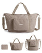 BAGSMART Foldable Travel Bag, 37L Expendable Personal Item Bag, Lightweight Weekender Bags for Women, Water Resistant Extra Carry on for Travel, Camel - color: Camel