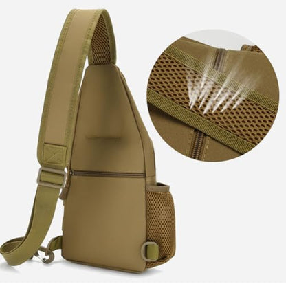 Sling Bag Crossbody Backpack for Men,Handiness Skiing Sling Bag, Lightweight Daypack for Hiking Travel (Camouflage 2) - color: Camouflage 2
