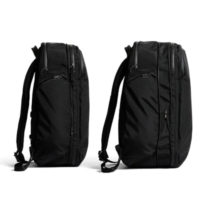Bellroy Transit Travel Pack Pro (30–38 liter carry-on travel backpack, with laptop sleeve, RFID protection and zip bottle pocket) - Black - color: Black