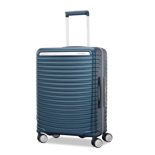 Framelock Max 21” Carry-On Hardshell Zipperless Luggage - Highly Secure Integrated Eazylock™ Mechanism - RightHeight™ Adjustable Handle System - 360° Spinner Wheels - Airline Approved - Emerald Teal - color: Blue, size: Carry-on Spinner