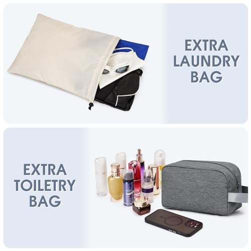 For Spirit Airlines Personal Item Bag Underseat Carry On Bag with Wet Pocket & Shoe Compartment & USB Charging Port - color: Grey