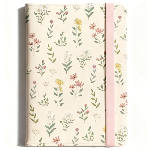 Wild Flower Passport Holder Plant Passport Cover for Travel PU Leather Passport Case with Credit Card Slots for Women Men Business Tourism - color: Elegant Flower