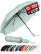Repel Windproof Travel Umbrella - Compact & Withstands Winds up to 100MPH , Strongest Premium Auto Folding Umbrella for Rain and Sun - Durable, Light & Portable for Women & Men , Fits Backpack & Cars - color: Pastel Mint