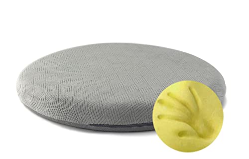 Sigmat Memory Foam Seat Cushion Anti-Slip Soft Round Stool Cushion Chair Pad 13 Inch Grey - color: Grey, size: 13 Inch
