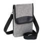KIWIFOTOS Travel Cell Phone Pouch Crossbody Bag with Strap for iPhone 17 16 15 14 Pro Max S26 S25 Ultar Walking Passport Holder Neck Phone Holster Carrying Cases - color: Grey, Single Layer